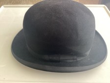Vintage black bowler hat