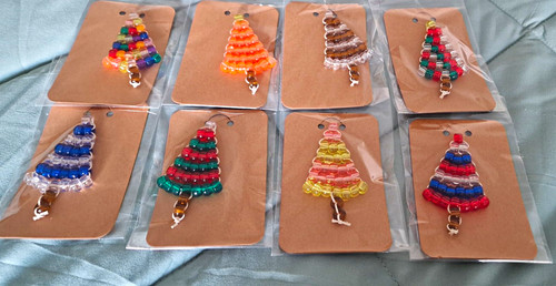 Handmade mini christmas - christmas, beaded