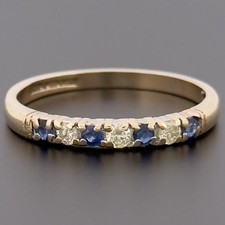9ct Yellow Gold Sapphire &