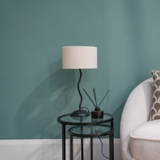 Black Metal Wiggle Table Lamp