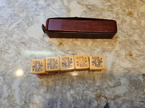 Vintage poker dice - dice, set