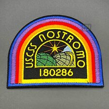 Large USCSS Nostromo Patch Black Hook & Loop Alien Costume Cosplay Dress Badge