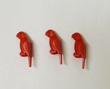 LEGO RED PARROT 2546 - 6762 6769 7071 - PIRATES FORT LEGOREDO VINTAGE X 3