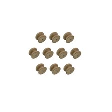 Pack of 10 Small Drilled Wood Oak Knobs Handles 25mm Drawer Knob Wooden A25OVKD