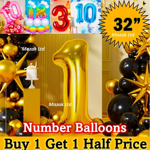 Number balloons foil - number,