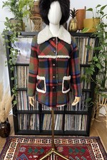 Vintage 1970s Checked Sherpa