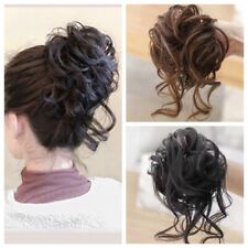 Thick Brown Messy Bun Ponytail Scrunchie Hair Piece Extensions Real As Human