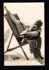 FRANCE BEAUTIFUL WOMAN BATHING BELLE SWIM COSTUME RISQUE REAL PHOTO PC E20C NU76