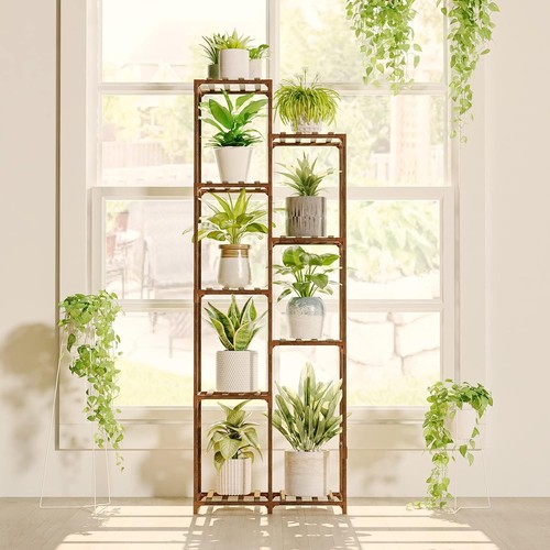 Tall plant stand 62in wood - stand,