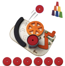 Mini Frisbee Disc Launcher Indoor Outdoor Toy for Kids & Teens Educational Toy