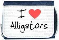 I Love Heart Alligators Denim