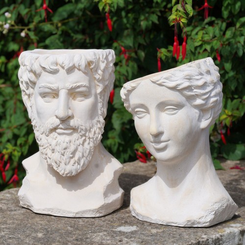 Male female planter modern - |,