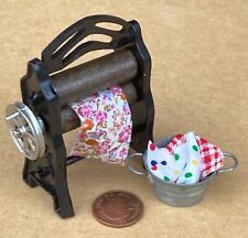 Dolls House Wooden Mangle