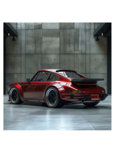 Red sports car photorealistic - sports,