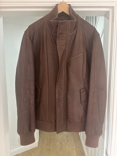 Mens timberland leather jacket - leather,