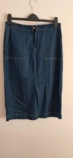 Ladies knee length Denim skirt