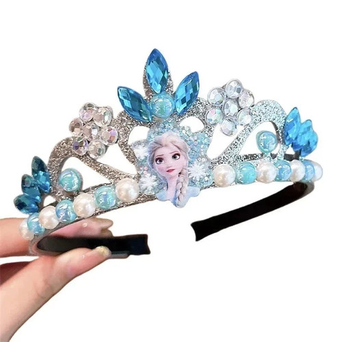 Princess blue crown headband - blue,