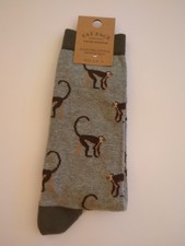 Fat Face Monkey Socks Size