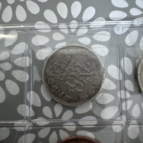 King george sixpence 1945 - king,