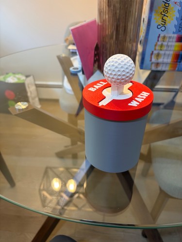 Portable golf ball - , washer