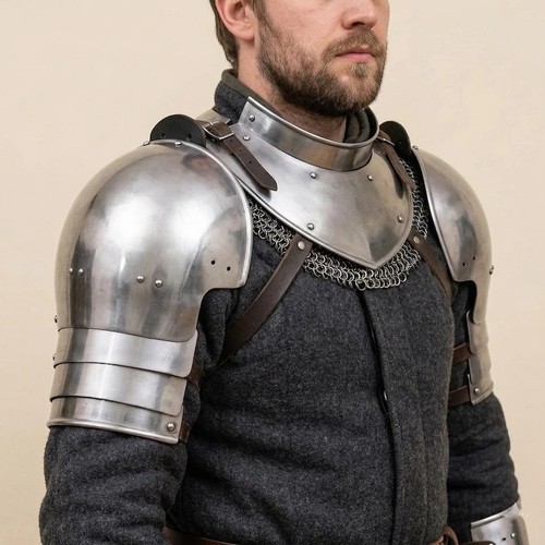 Medieval steel gorget - medieval, &