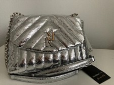 River Island Silver quilted