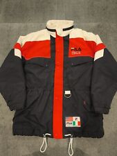 Vintage Fila Italia Ski Jacket Men's XL Red Black White 1990s Retro Puffer