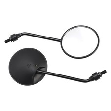 Black 10mm Rearview Mirror Set