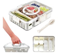 Divided Snack Tray with Lid