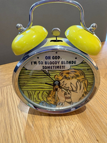 Yellow silver twin bell - yellow,