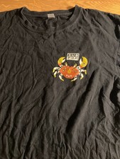 Sub Pop crab logo Seattle Black XL t shirt Nirvana Grunge back print