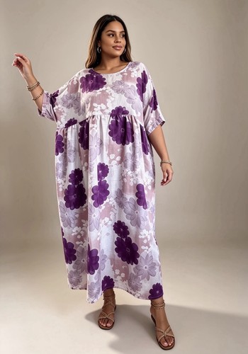 Floral kaftan dress woman - kaftan,