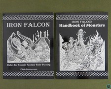 IRON FALCON + Handbook of Monsters (OSR RPG) Paperback Zero Edition Games