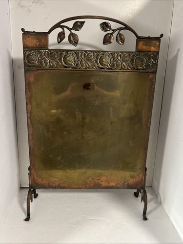 Antique victorian copper fire - victorian,