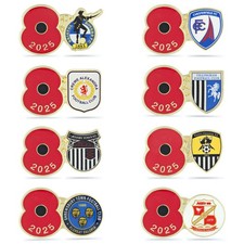 League Two 2025 Poppy Football Pins | Royal British Legion | 2025/26 EFL