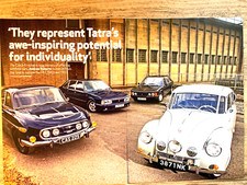 TATRA T87, T603, T613 - FRAMEABLE ORIGINAL CAR ROAD TEST REVIEW
