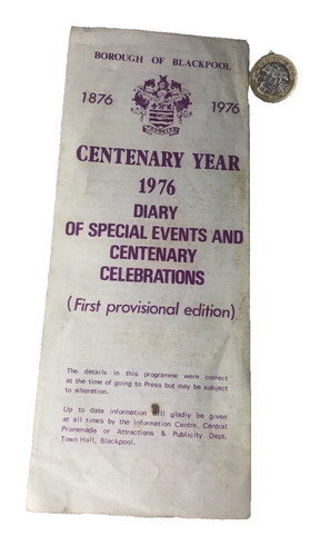 Theatre programme centenary - programme,