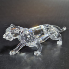 Swarovski Crystal Figure Of A Leopard 217093 Unboxed