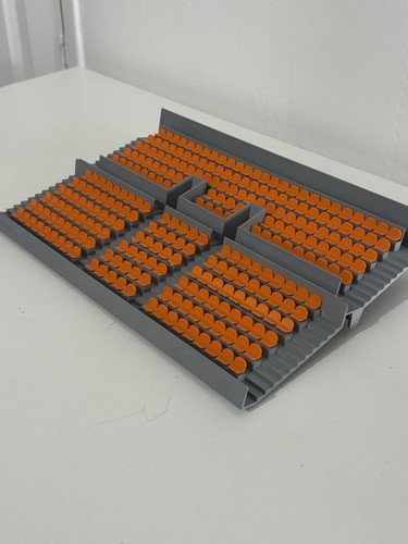 Subbuteo terrace with orange - with,