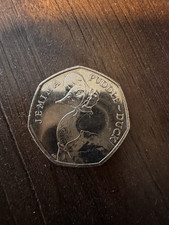 Rare 2016 "Jemima Puddle-Duck" Beatrix Potter 50p. Uncirculated Fifty Pence.