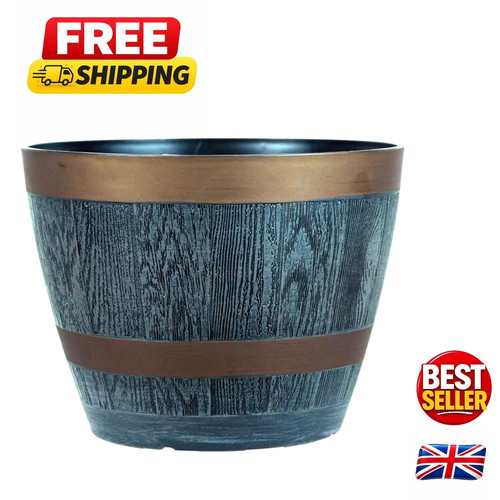 Rustic dark grey - plastic, half