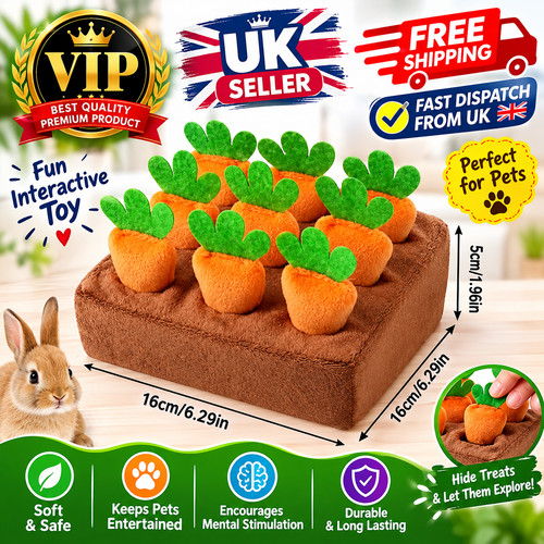 Carrot snuffle mat interactive - carrot,