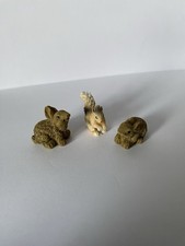 12th Scale Dolls House 2 Rabbits/1 Squirrel