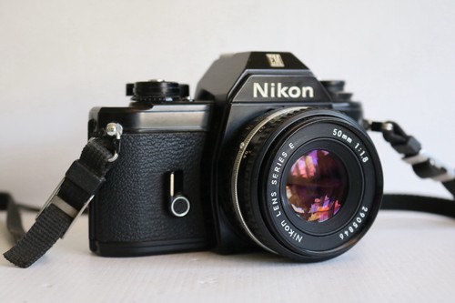Nikon black film camera - black,