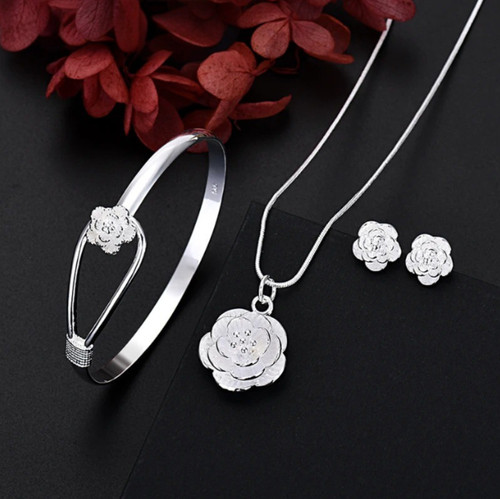 925 sterling silver - sterling, flower