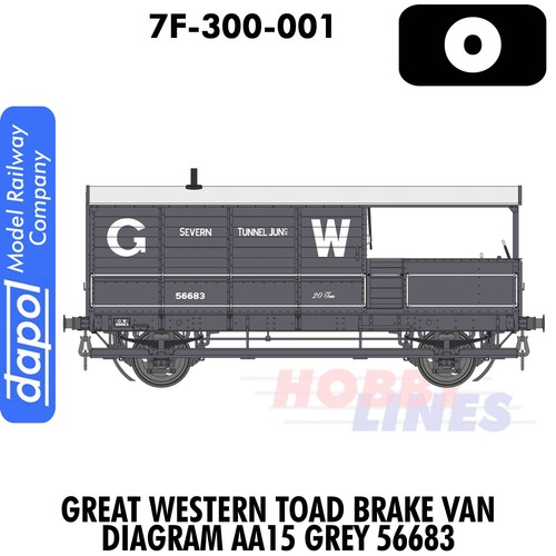 Gwr toad brake van - toad, grey