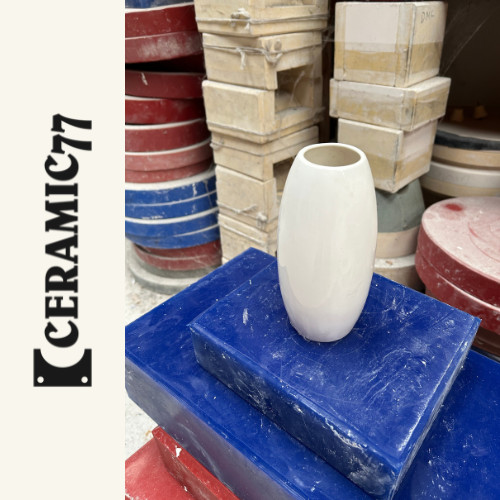 Oval vase ceramic mould slip - vase, *slip