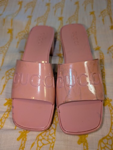 Gucci rubber platform sandals - rubber,