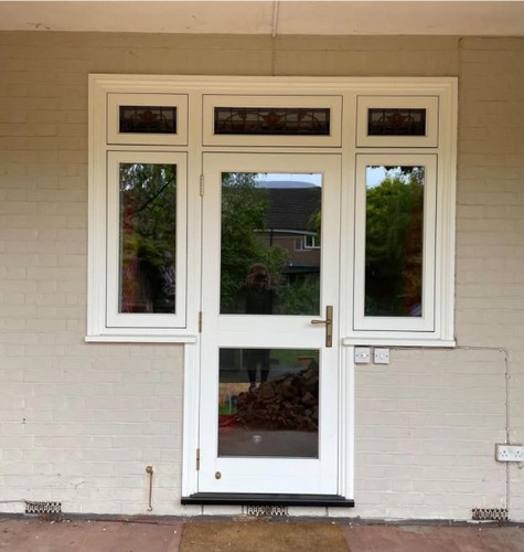 Timber white back - white, door