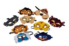 Kids Lion Animal King Mask Handmark Felt Safari Birthday Party Child Felt
